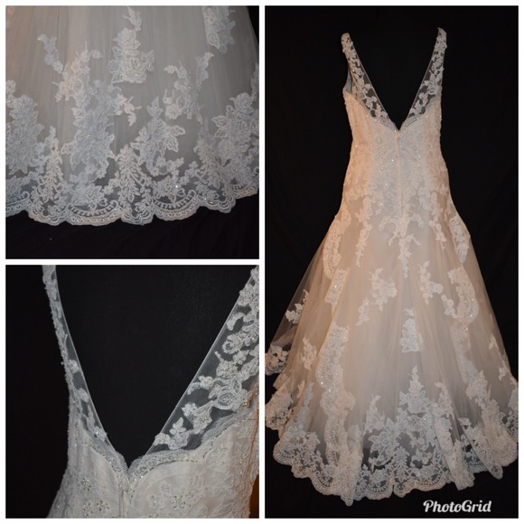 Casablanca Plumeria Wedding Dress - Picture 5 of 8